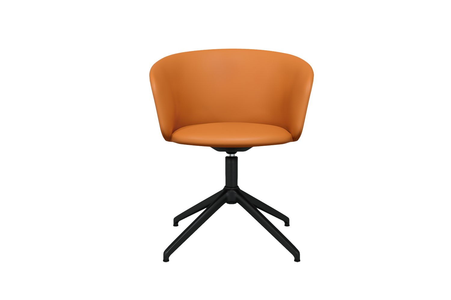 Kendo Cognac Leather Swivel Chair 4 Star Return Hem 20242 3