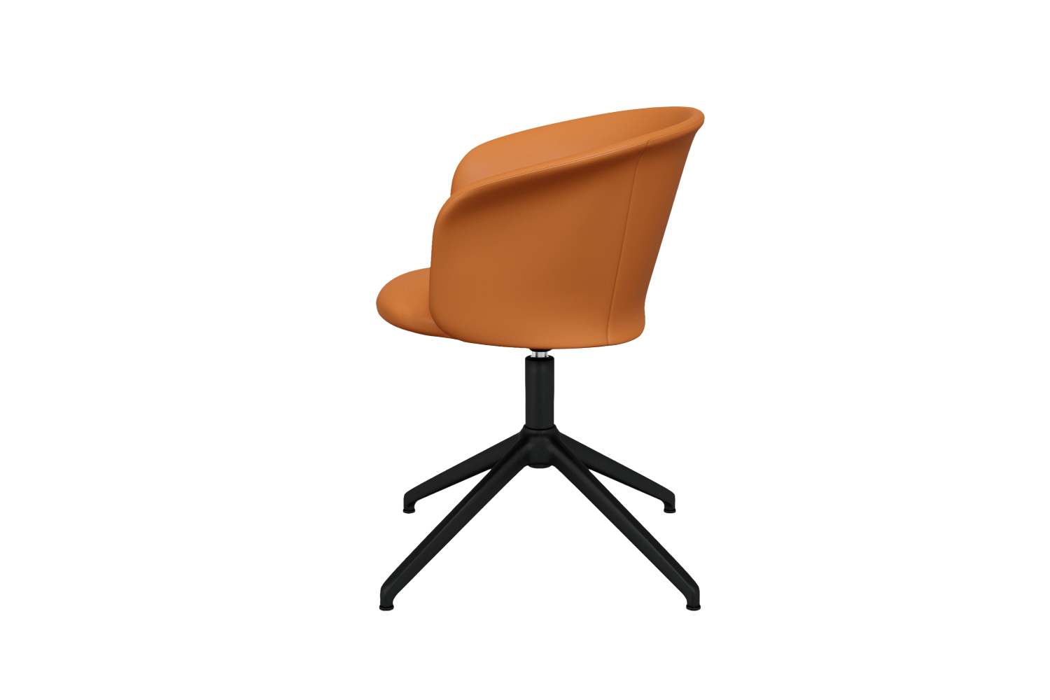 Kendo Cognac Leather Swivel Chair 4 Star Return Hem 20242 5