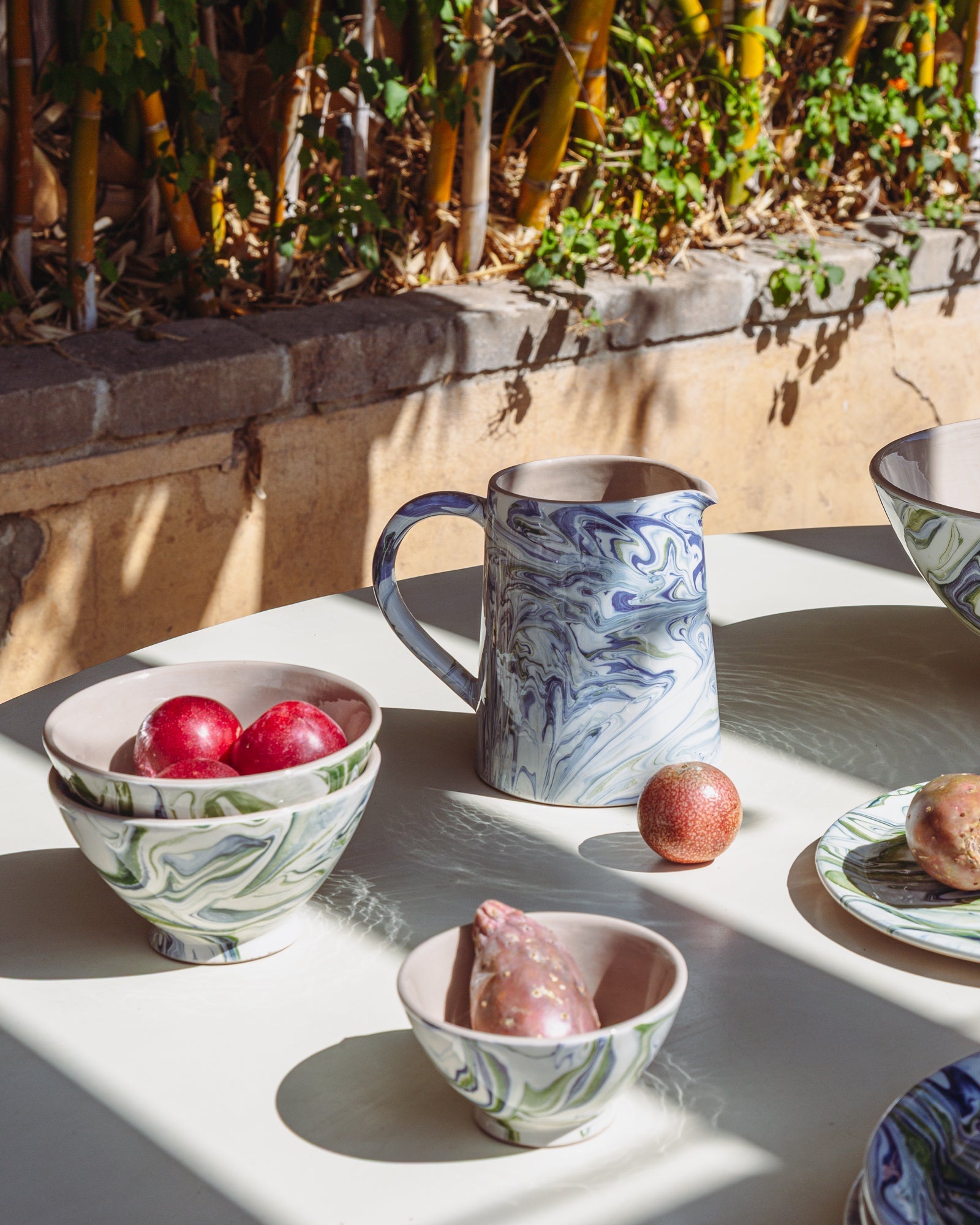 Marble Blue Green Bowl Set Of 4 Uvn 1000135 3