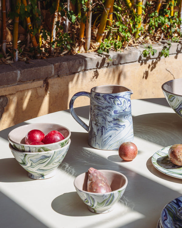 Marble Blue Green Bowl Set Of 4 Uvn 1000135 3