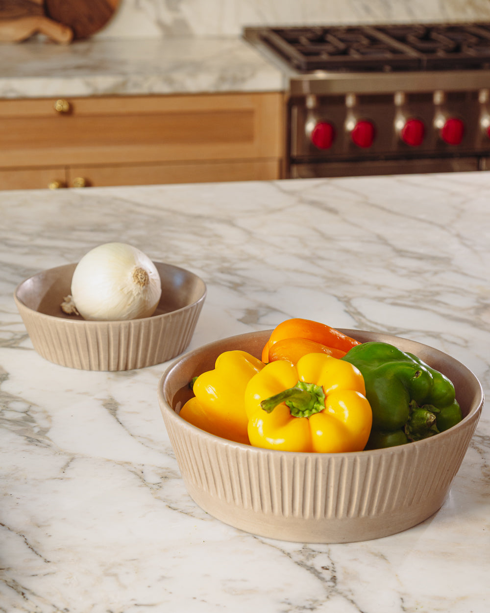 Stripes Gloss Grey Serving Bowl Uvn 1000119 2