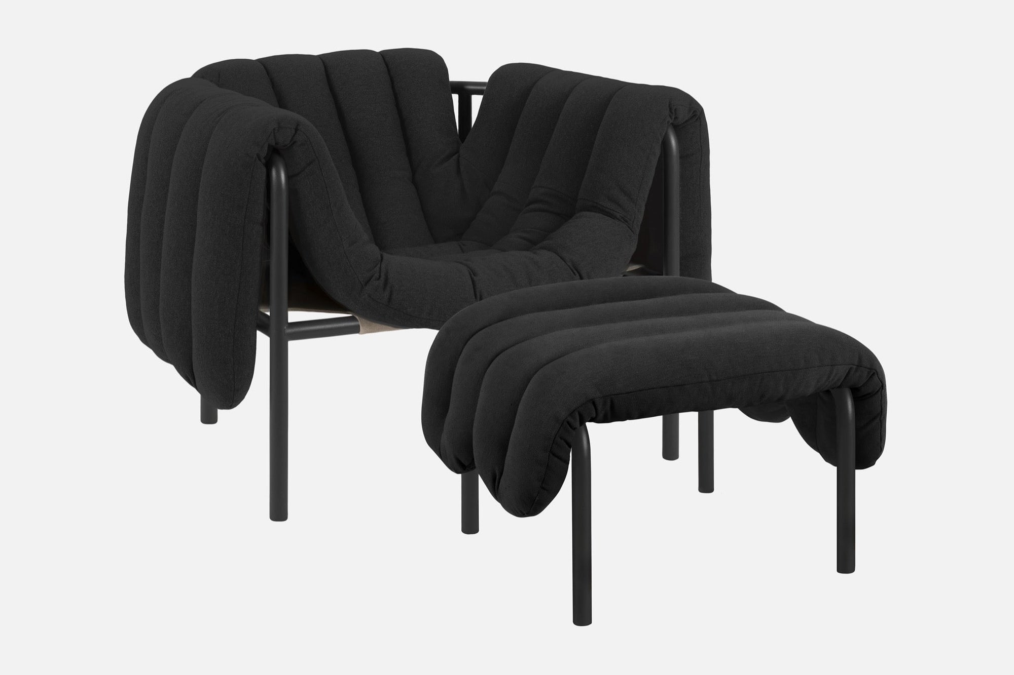 puffy anthracite lounge chair ottoman bu hem 20311 1
