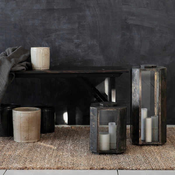 baazi lantern antique brown 5