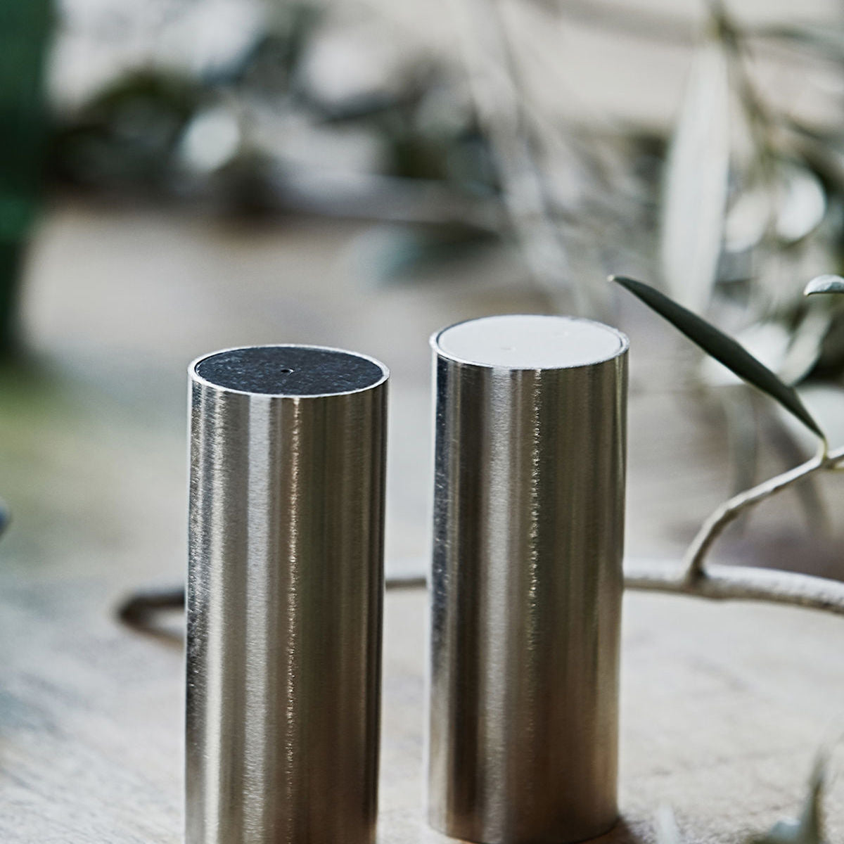 tall salt pepper brushed silver 2