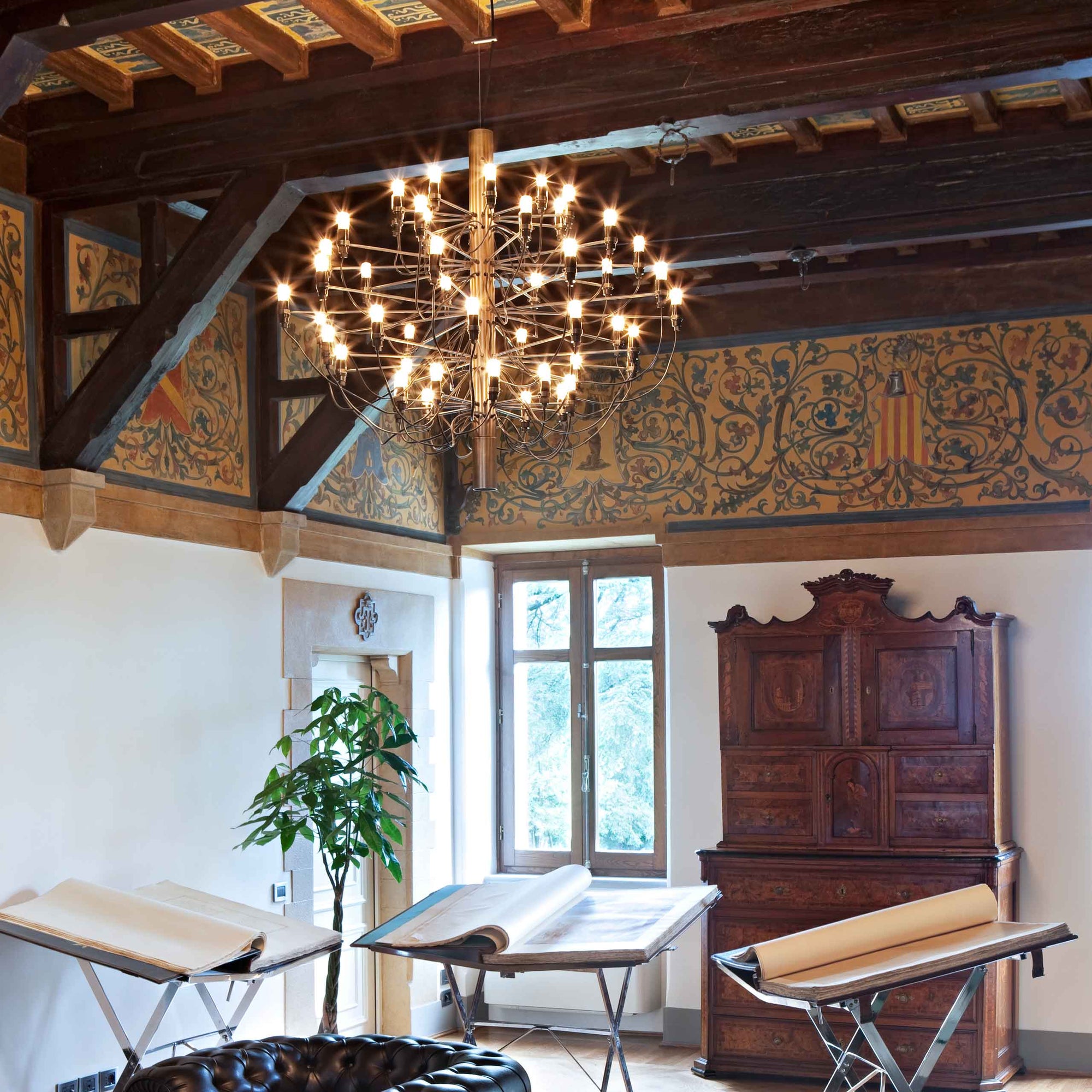 2097 Brass and steel Pendant Lighting in Various Colors & Sizes