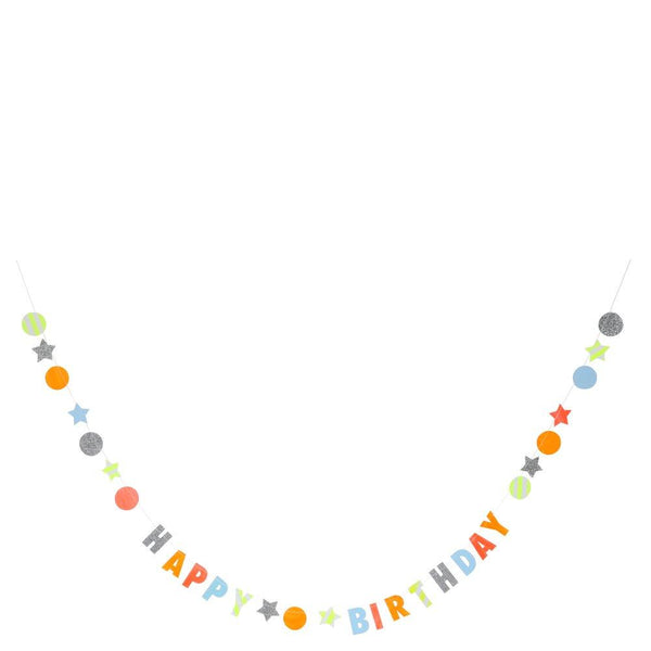 neon birthday garland card by meri meri 2