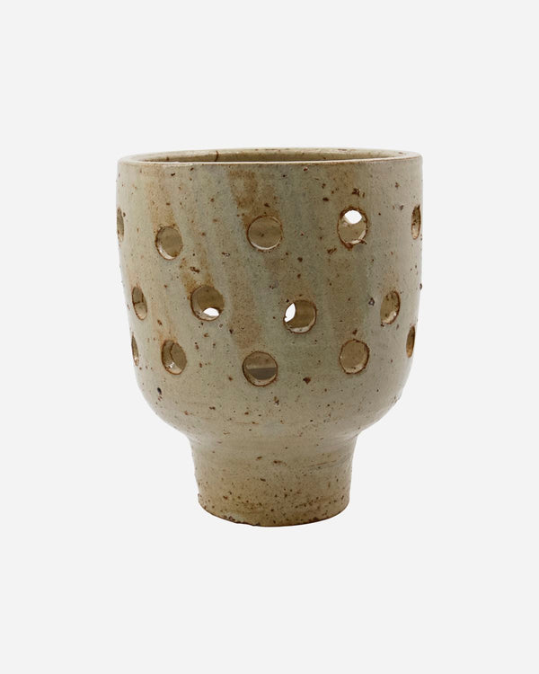 artist tealight holder beige large 1