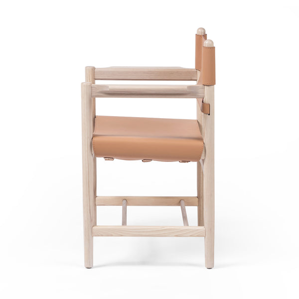 Parsal Dining Chair Nude Leather Blend By Bd Studio 225869 001 Open Box 3