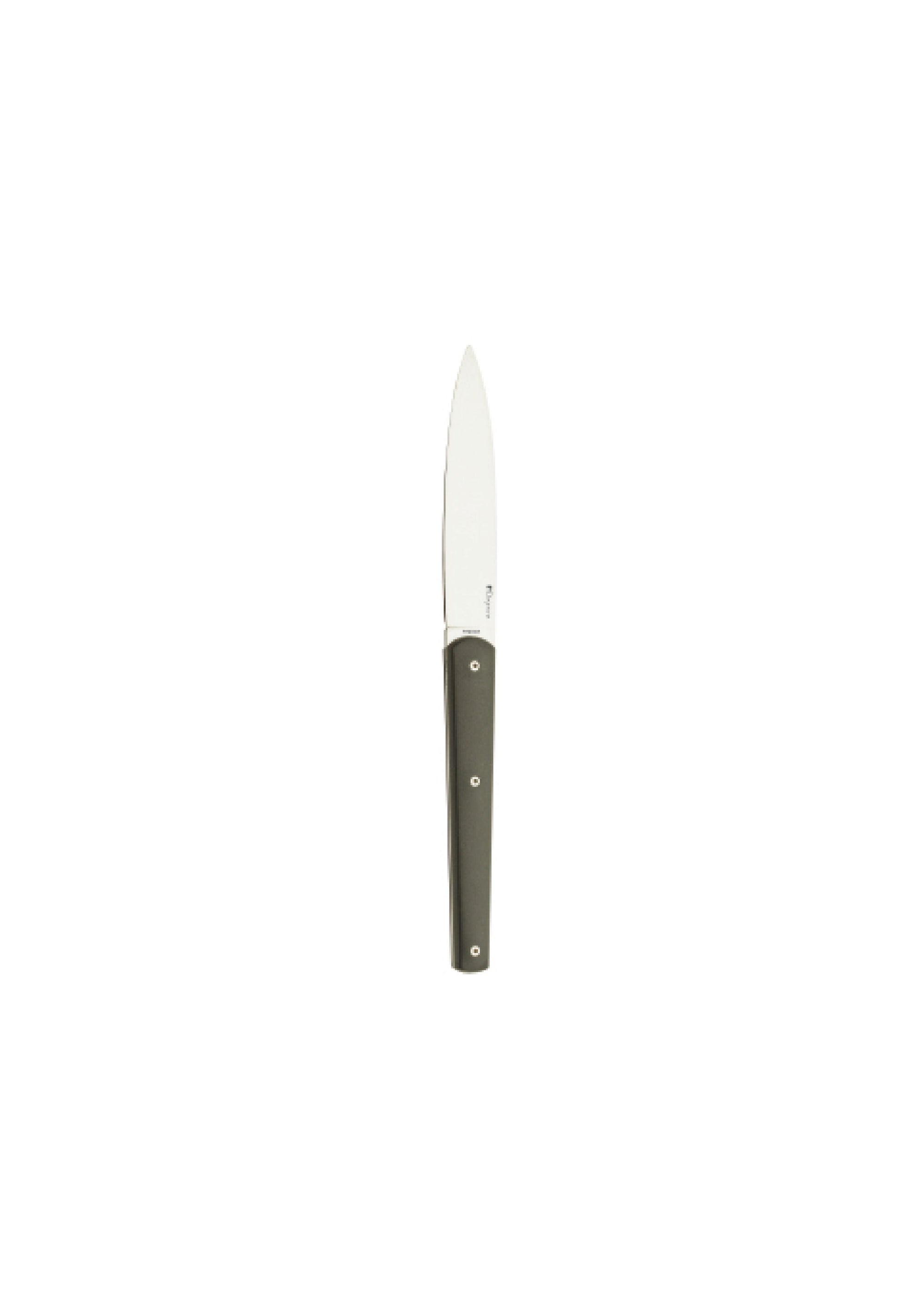 Mirror Mirage Gift Box Set of 6 Steak Knives in Anthracite by Degrenne Paris