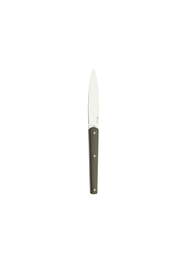 Mirror Mirage Gift Box Set of 6 Steak Knives in Anthracite by Degrenne Paris