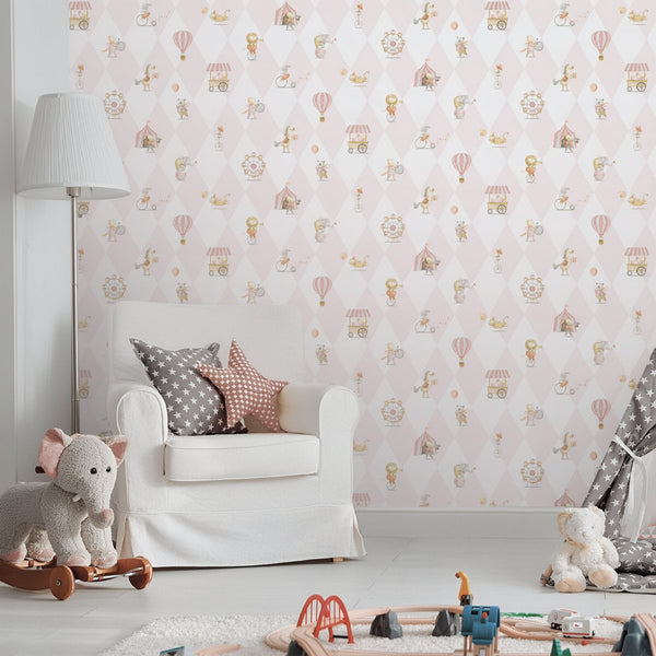 Bambino Cirque In Pink Galerie Wallcoverings 282 1 2