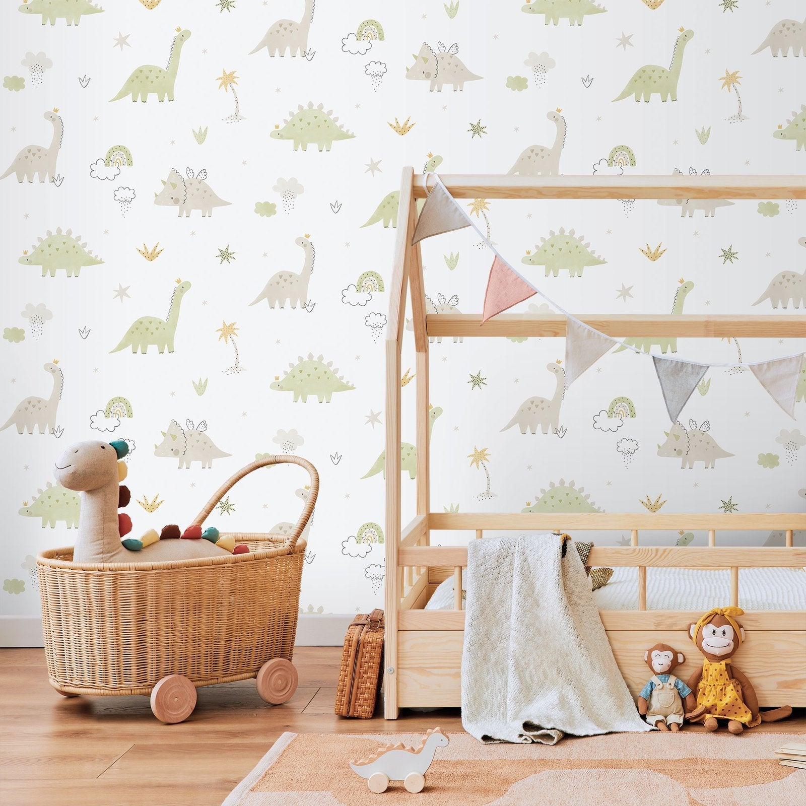 Bambino Dino In Green Galerie Wallcoverings 283 3 2