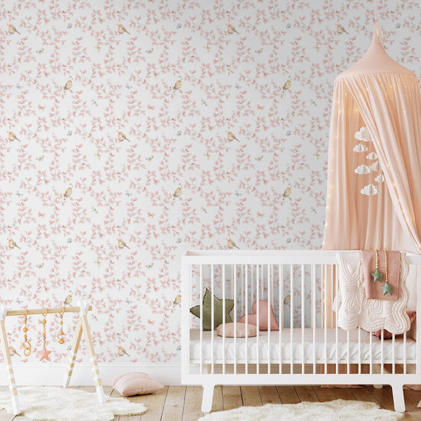 Bambino Birdy In Pink Galerie Wallcoverings 284 1 2