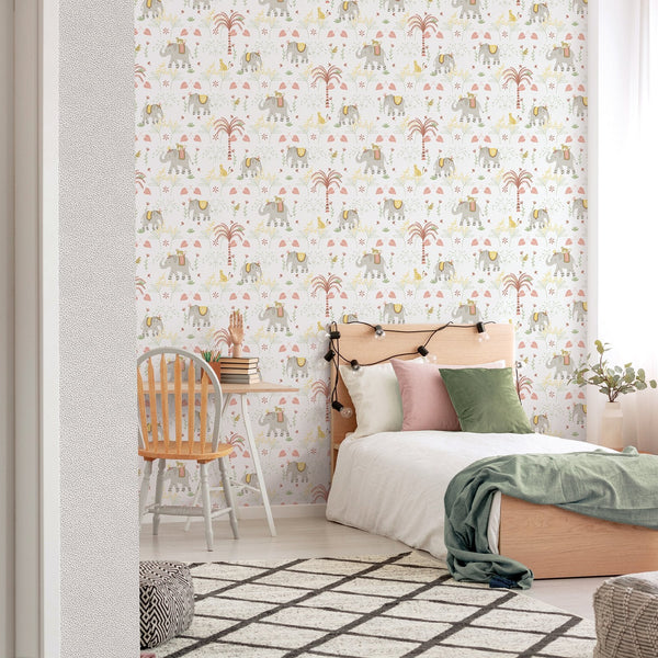 Bambino Elefun In Silver Grey Galerie Wallcoverings 285 4 2
