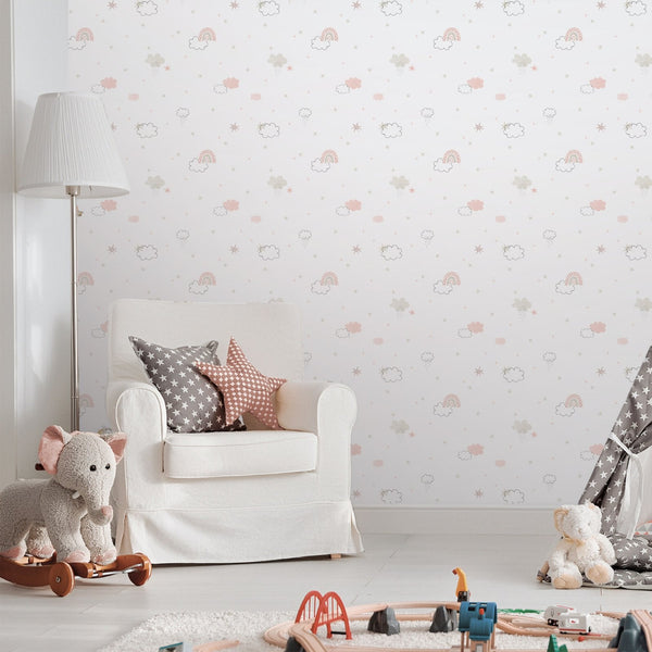 Bambino Rainbow In Pink Galerie Wallcoverings 288 1 2