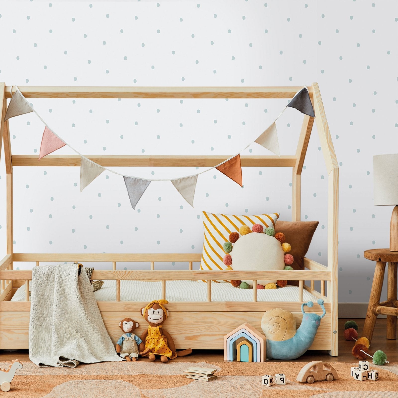 Bambino Spotty In Blue Galerie Wallcoverings 291 2 2