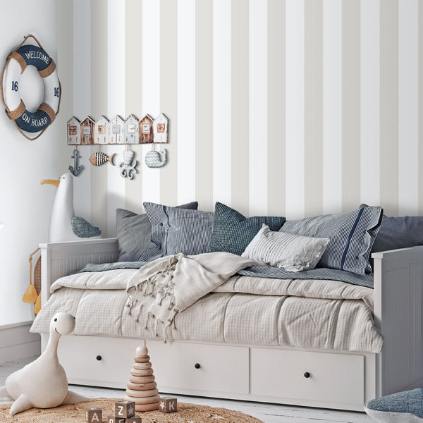 Bambino Bambino Stripes In Silver Grey Galerie Wallcoverings 293 4 2