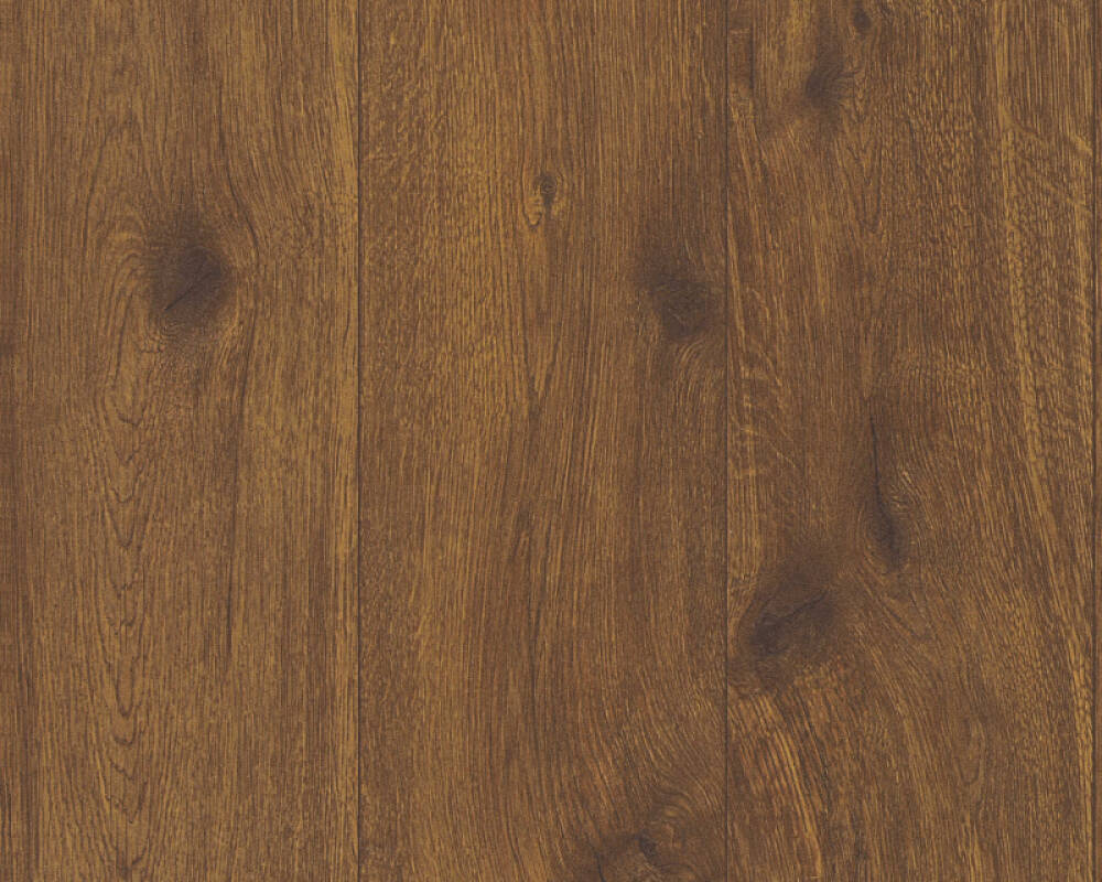 Wood Deco Wallpaper in Brown