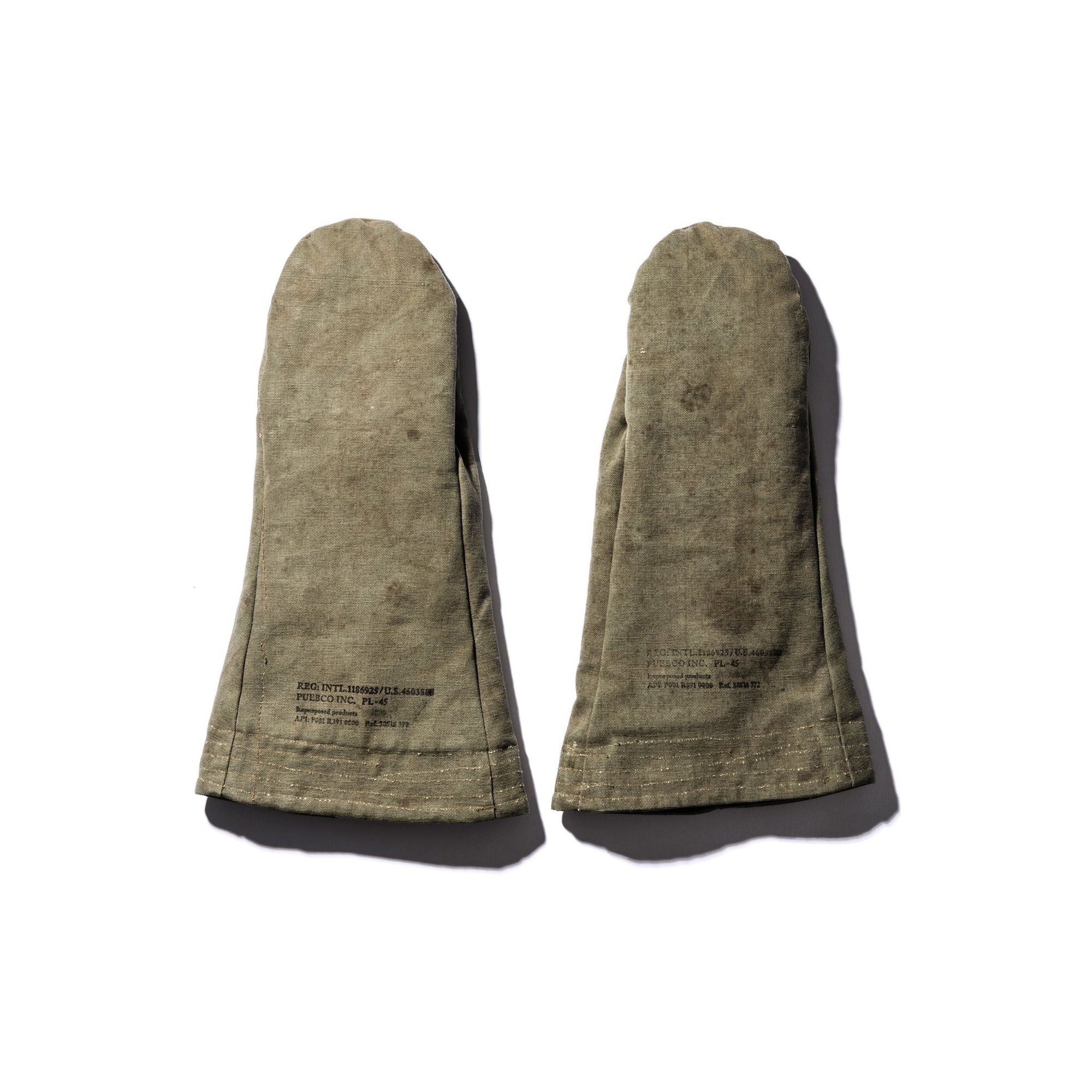 vintage tent fabric mittens design by puebco 1
