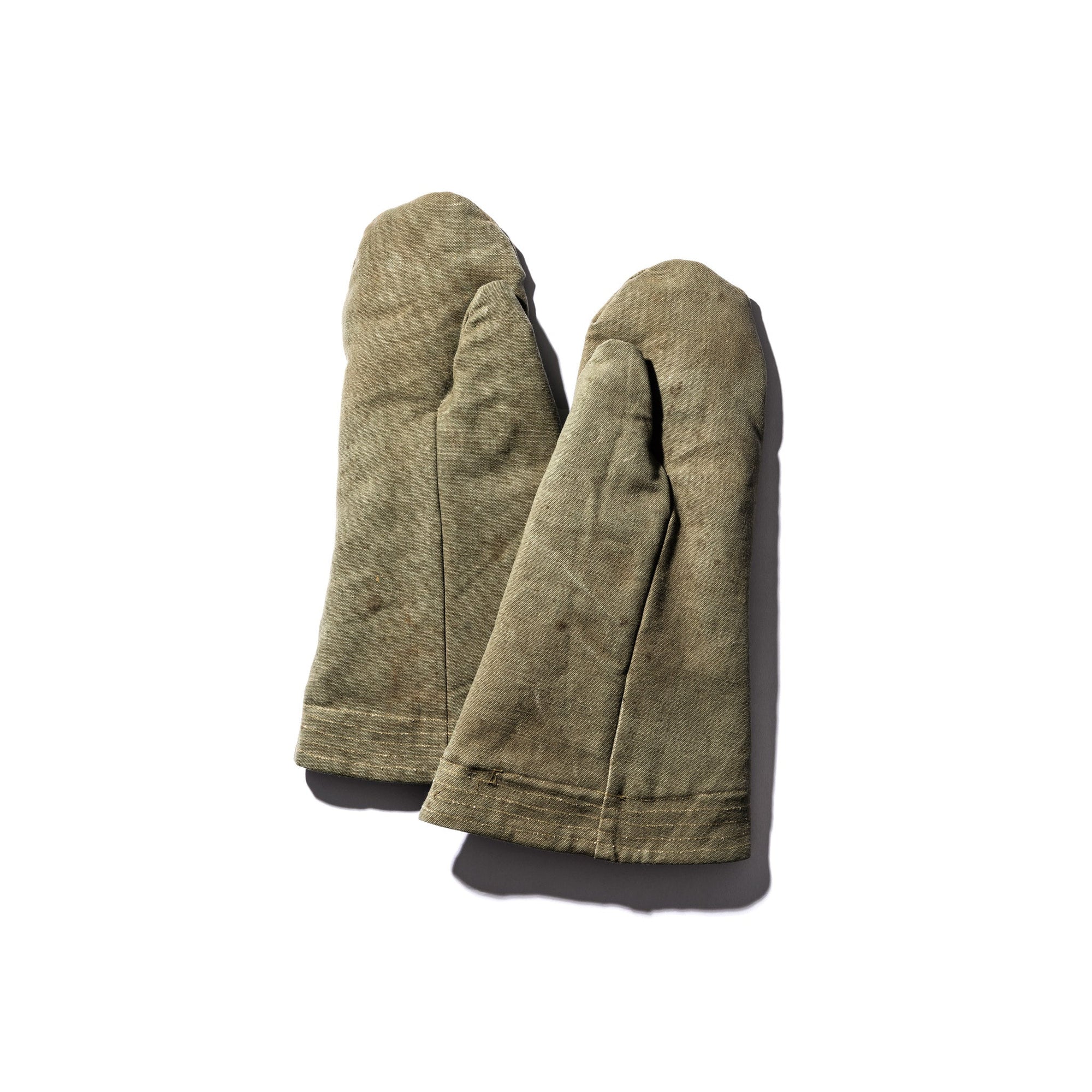 vintage tent fabric mittens design by puebco 2
