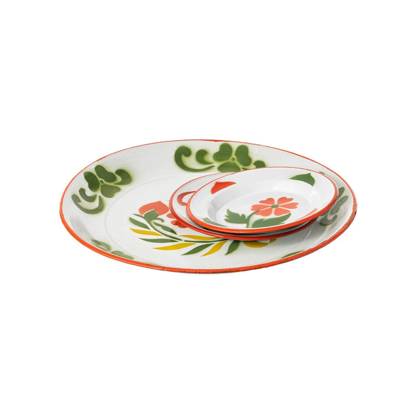 enamel serving set 3