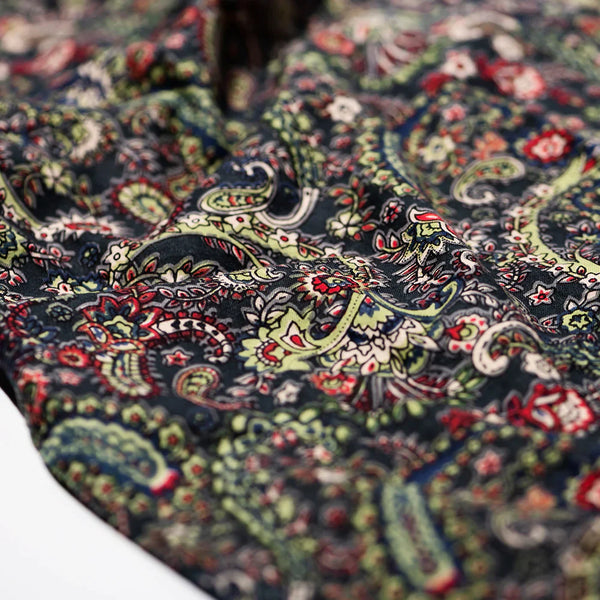 Handprinted Adult Apron Paisley 2