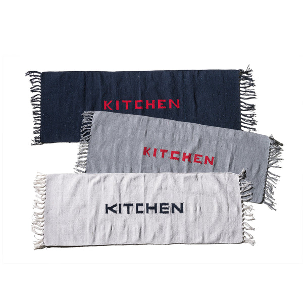 Handloomed Recycle Yarn Kitchen Mat 2