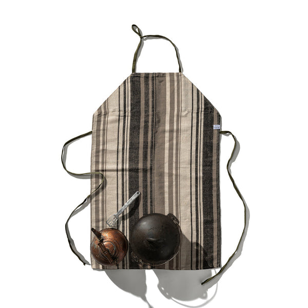 Cotton Jute Stripe Apron Puebco 303345 2