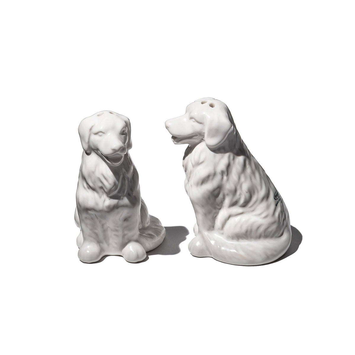CERAMIC GOLDEN RETRIEVER SALT & PEPPER SHAKER SET