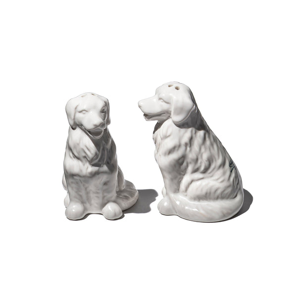 CERAMIC GOLDEN RETRIEVER SALT & PEPPER SHAKER SET