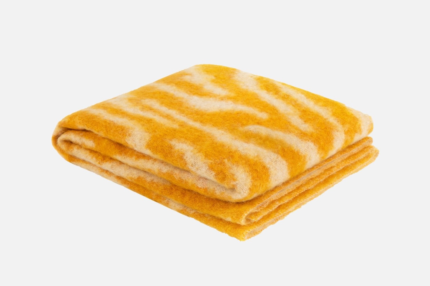 monster ochre off white stripe throw by hem 30529 1