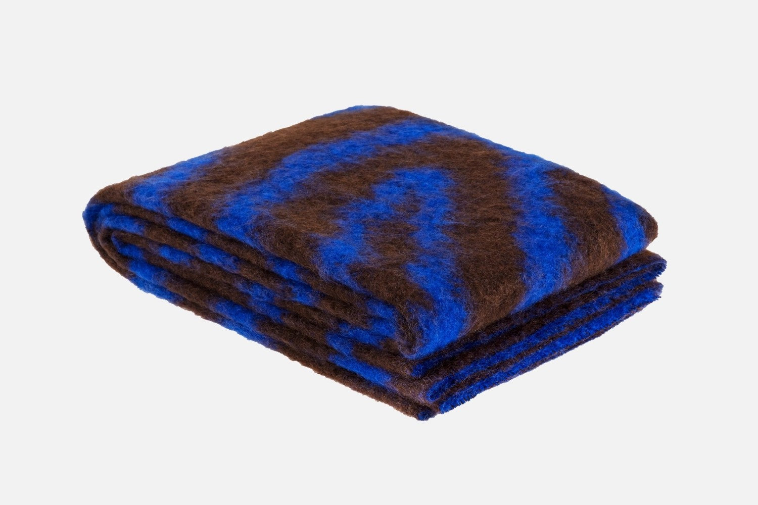 monster ultramarine blue brown wiggle throw by hem 30530 1