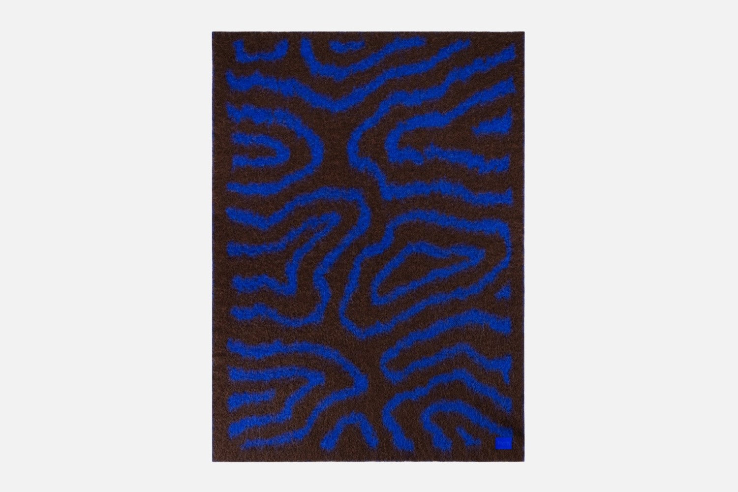 monster ultramarine blue brown wiggle throw by hem 30530 4