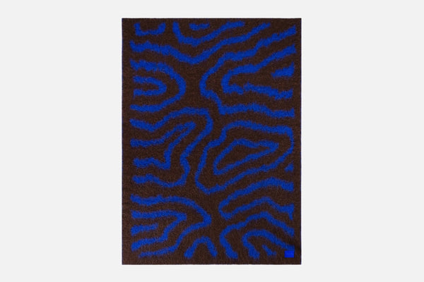 monster ultramarine blue brown wiggle throw by hem 30530 4