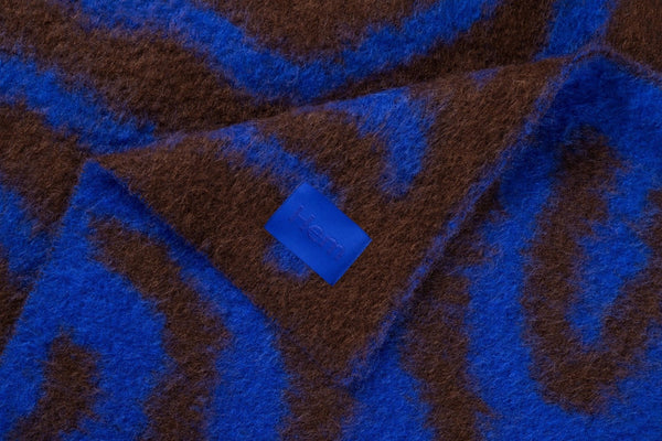 monster ultramarine blue brown wiggle throw by hem 30530 2