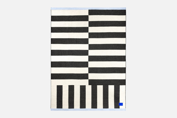 stripe black white throw by hem 30539 3
