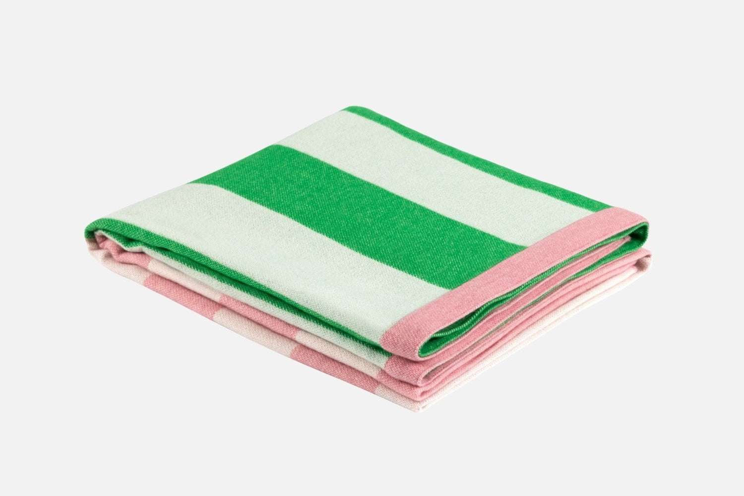 stripe pink green throw by hem 30541 1