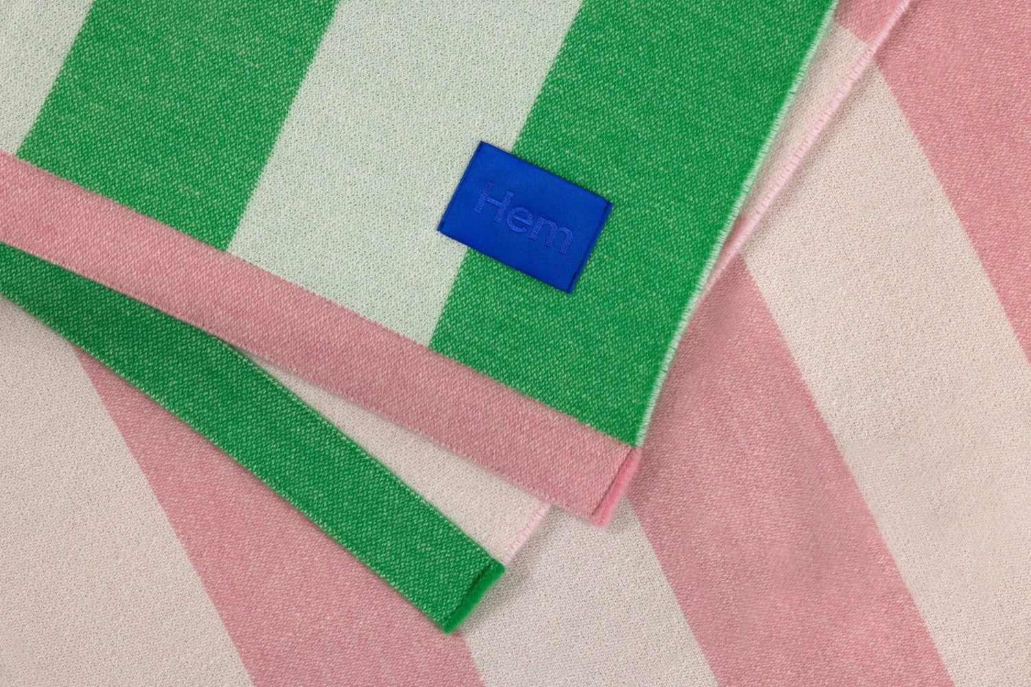 stripe pink green throw by hem 30541 2