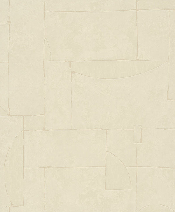 Terra Graphic Tile Brick Stone Wallpaper In Silver Grey Rose Gold Gw 34604 1
