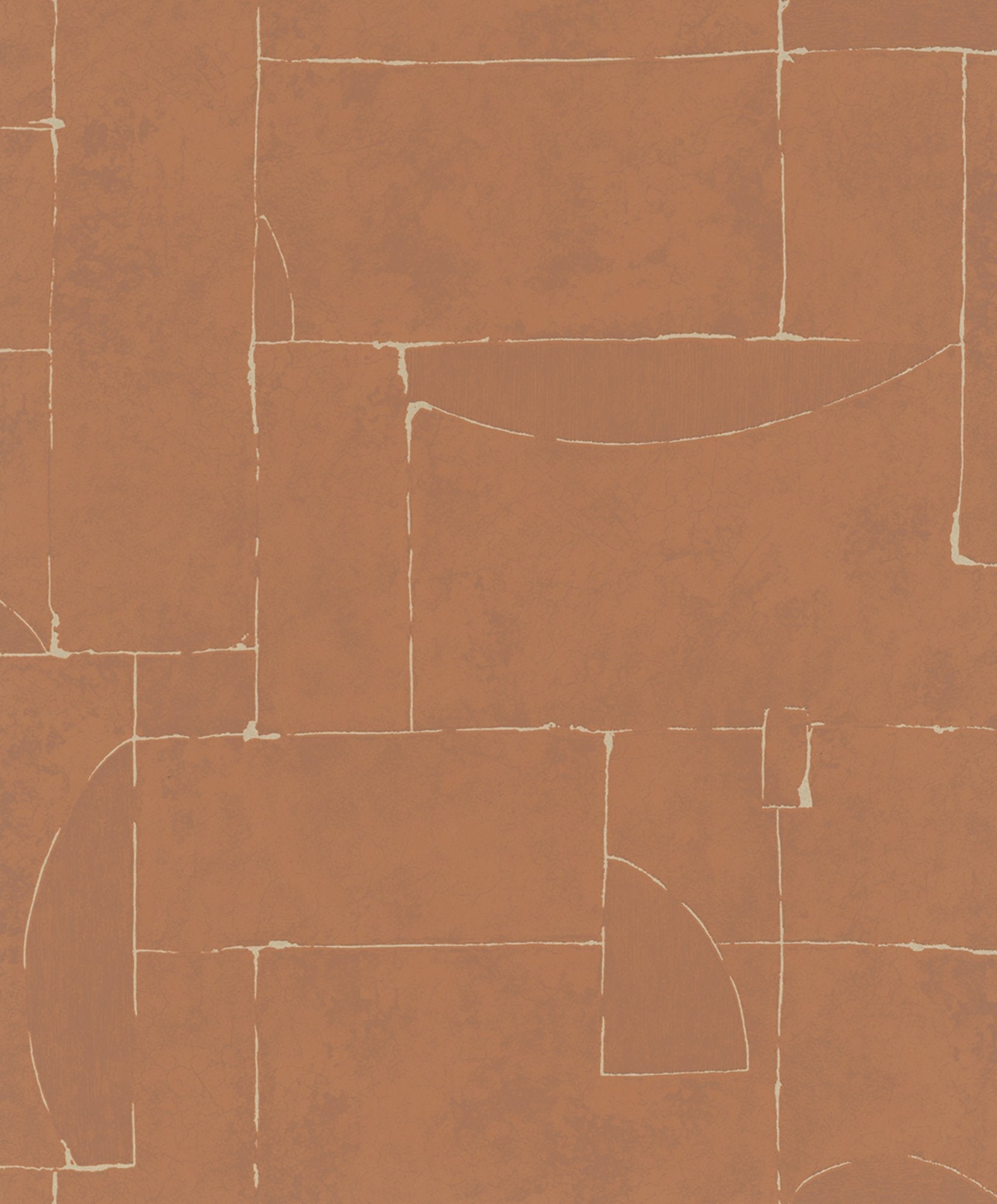Terra Graphic Tile Brick Stone Wallpaper In Red Orange Gw 34605 1