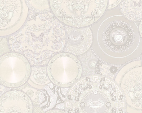 Les Etoiles De La Mer Textured Wallpaper in Grey/Metallic