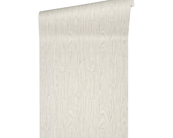 Woodgrain Textured Wallpaper in Cream/Beige from the Versace IV Collection