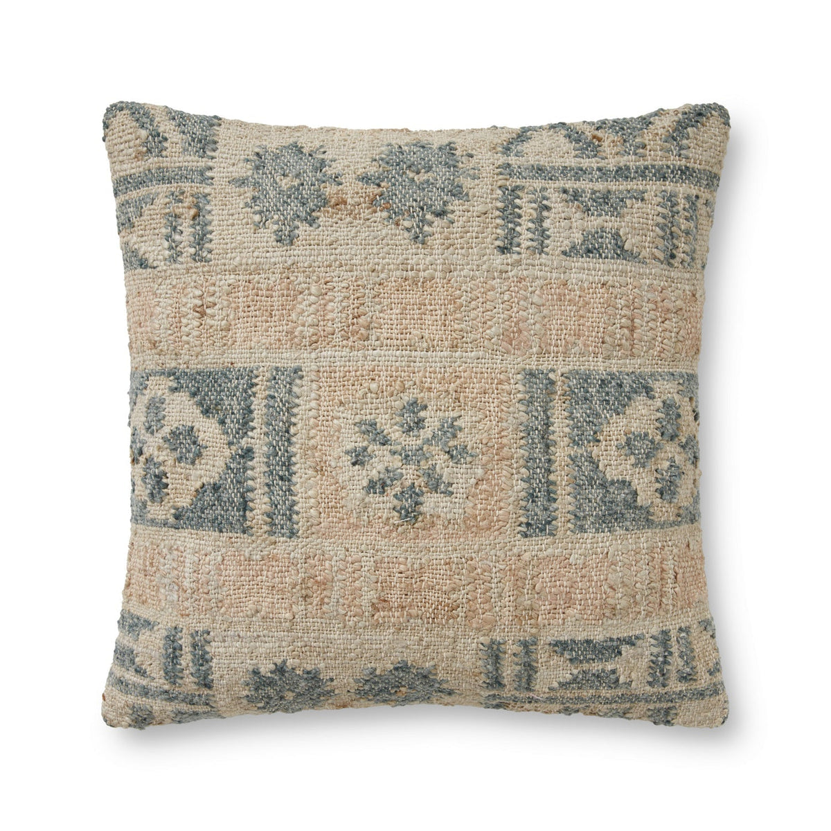 Hand Woven Grey / Multi Pillow Flatshot Image 1