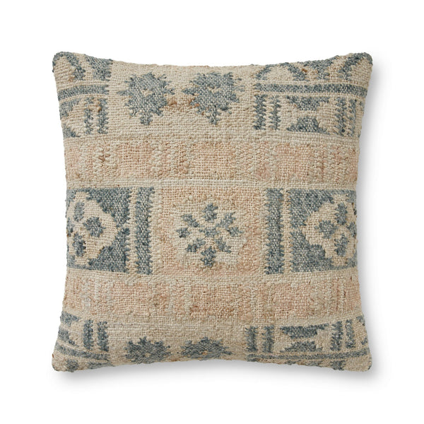 Hand Woven Grey / Multi Pillow Flatshot Image 1