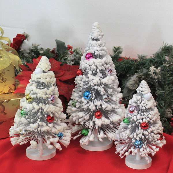 Snow Forest Trees Set Of 3 Holiday Decor 2