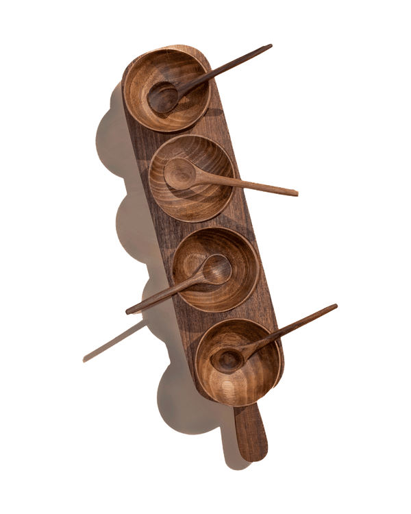 Walnut Bowl Set Of 4 Uvn 2000121 5