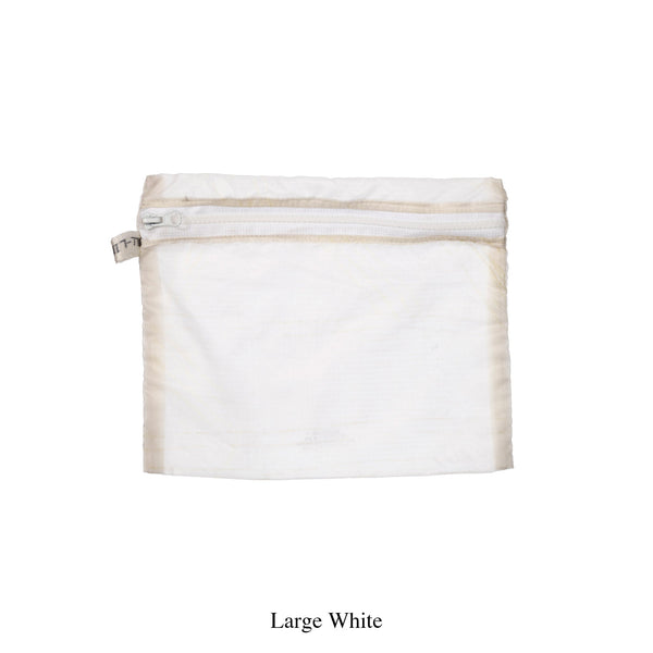 vintage parachute light pouch large white design by puebco 3