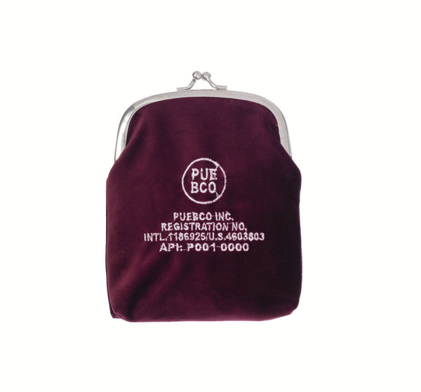 Velvet Frame Pouch in Burgundy