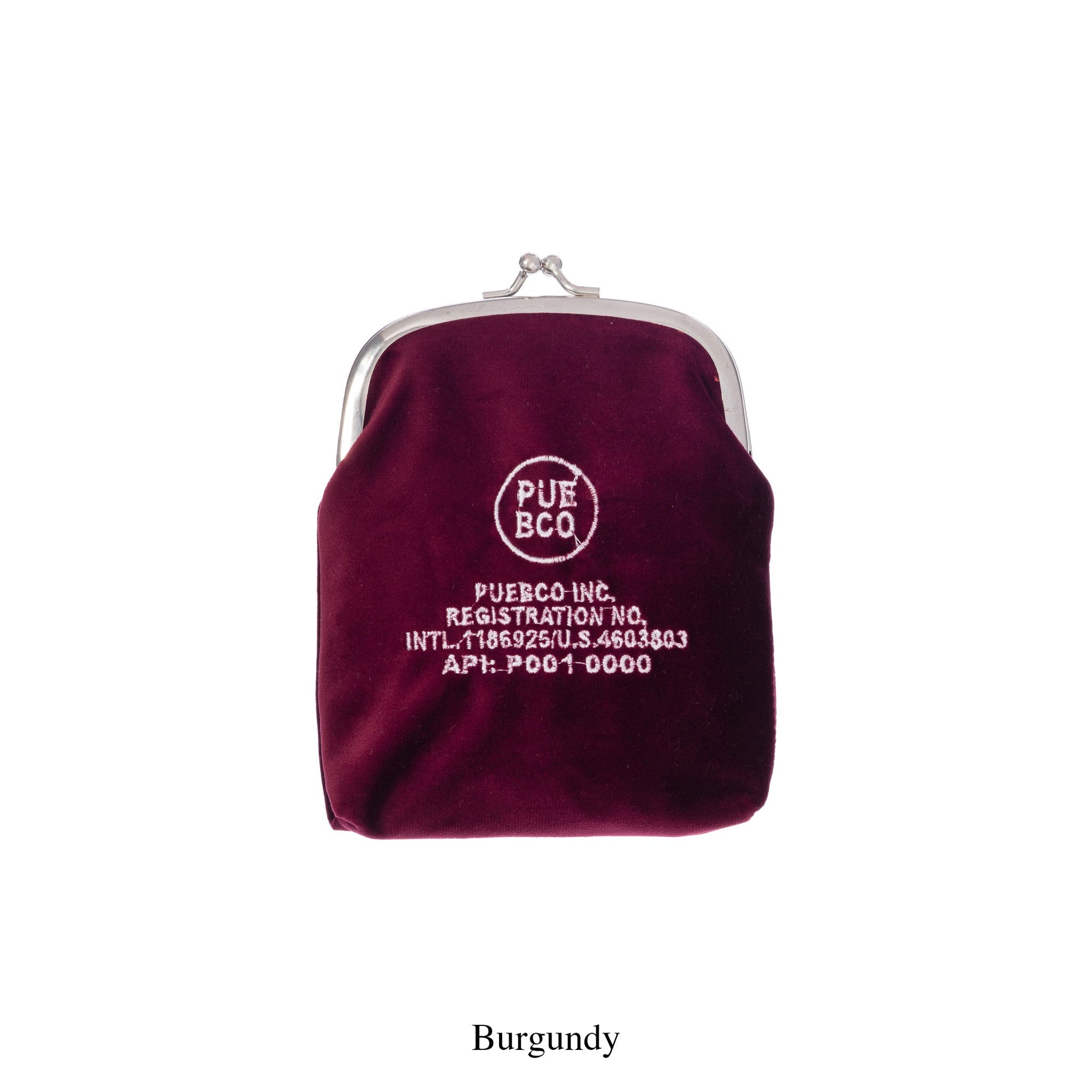 velvet frame pouch burgundy design by puebco 3