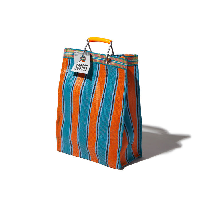 recycled plastic stripe bag rectangle d15 by puebco 503332 4